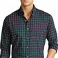 Camisa Polo Ralph Lauren Masculina de Algodão Sarja Xadrez Classic Fit Azul Tamanho Médio