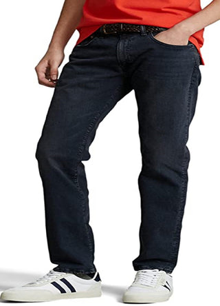 Calça jeans masculina Polo Ralph Lauren Varick Slim Straight Azul Tamanho 36X30