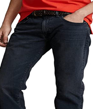 Calça jeans masculina Polo Ralph Lauren Varick Slim Straight Azul Tamanho 36X30