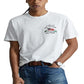 Camiseta Polo Ralph Lauren Masculina Classic Fit Flag Jersey Branca Tamanho X-G