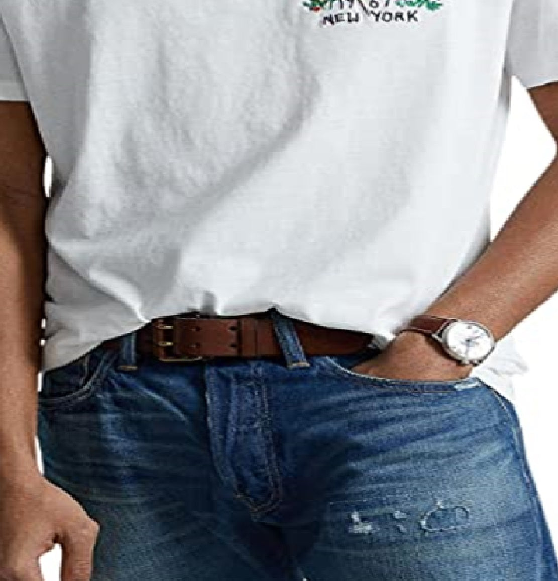 Camiseta Polo Ralph Lauren Masculina Classic Fit Flag Jersey Branca Tamanho X-G