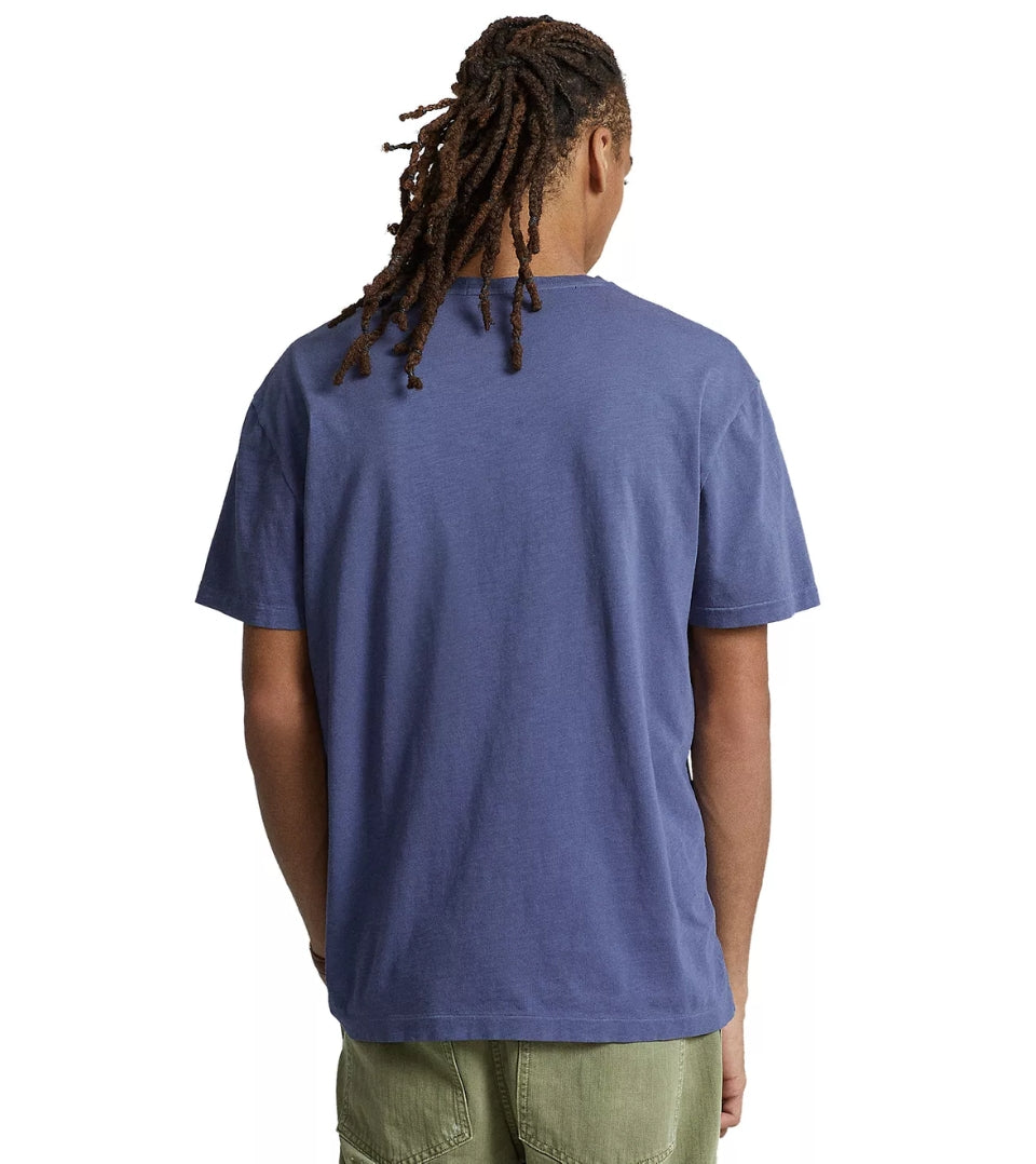 Camiseta Polo Ralph Lauren Classic Fit Jersey Graphic Azul Tamanho P