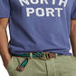 Camiseta Polo Ralph Lauren Masculina Classic Fit Jersey Estampada Azul Tamanho X-G