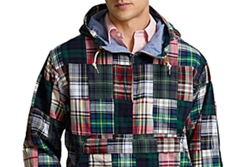 Jaqueta Ralph Lauren Masculina Patchwork Madras Verde Tamanho Médio