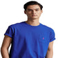 Camiseta Polo Ralph Lauren Masculina Classic Fit Jersey com Bolso Azul Tamanho P