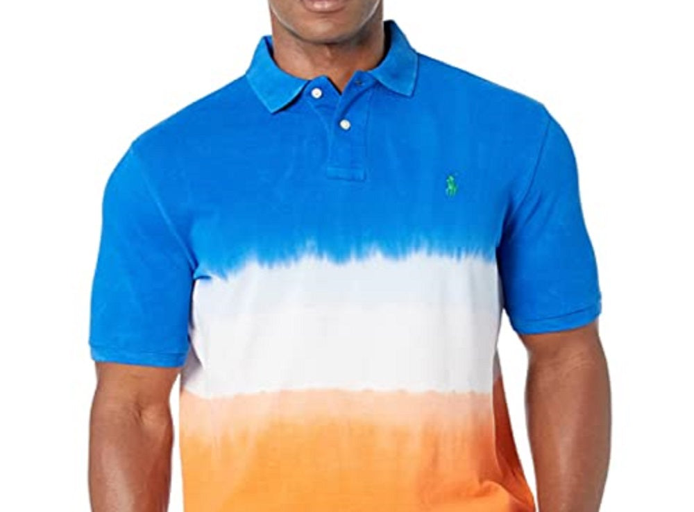 Camisa polo masculina Polo Ralph Lauren Classic Fit azul tamanho X-G