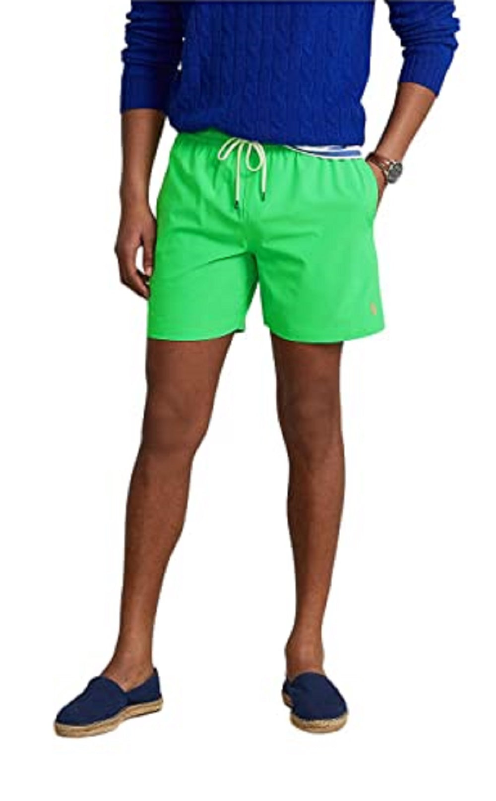 Calção de banho clássico masculino Polo Ralph Lauren verde tamanho XX-G