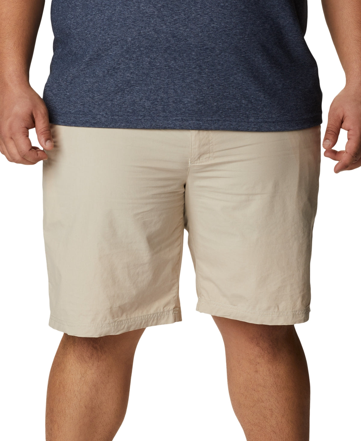 Columbia Men's 10 Big &amp; Tall Washed Out Short Marrom Tamanho 48