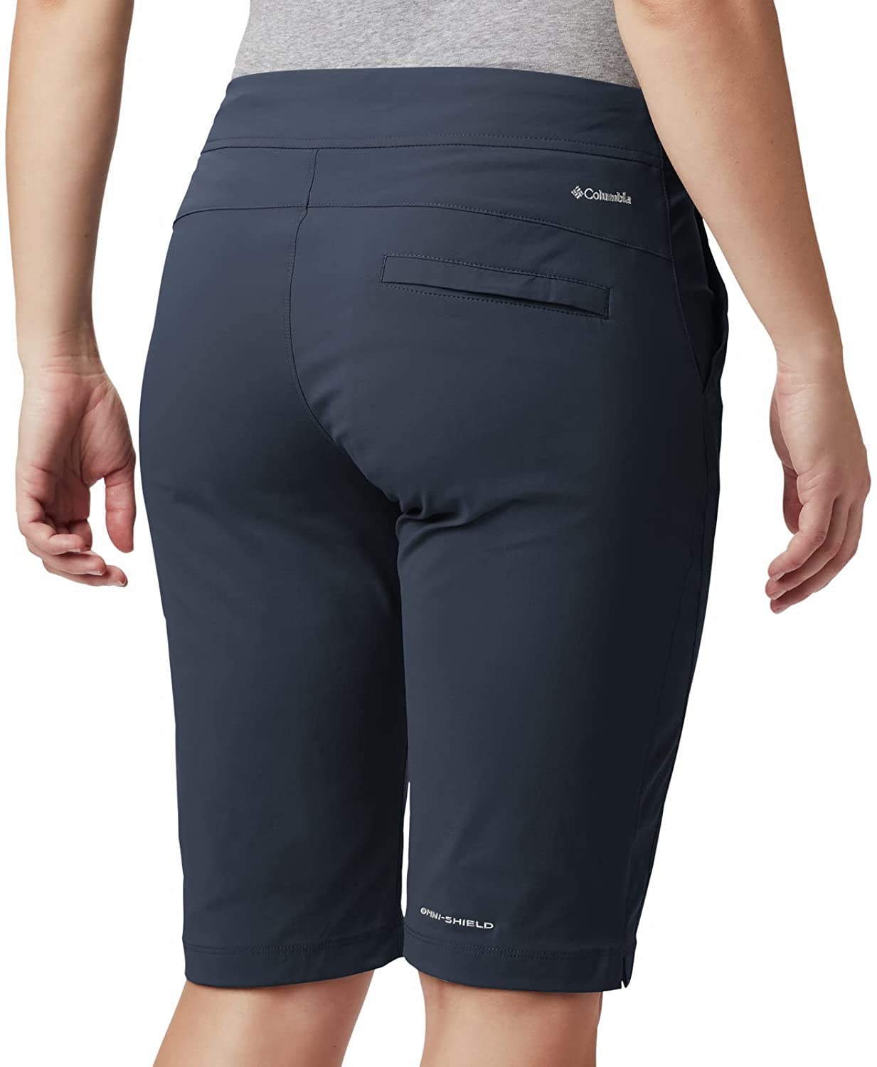 Columbia Shorts Longos Femininos Anytime Outdoor Azul Tamanho 18W