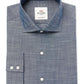 Camisa social masculina Ben Sherman Slim Fit Slub Chambray Azul Tamanho 15,5 x 32 x 33