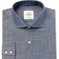 Camisa social masculina Ben Sherman Slim Fit Slub Chambray Azul Tamanho 15,5 x 32 x 33