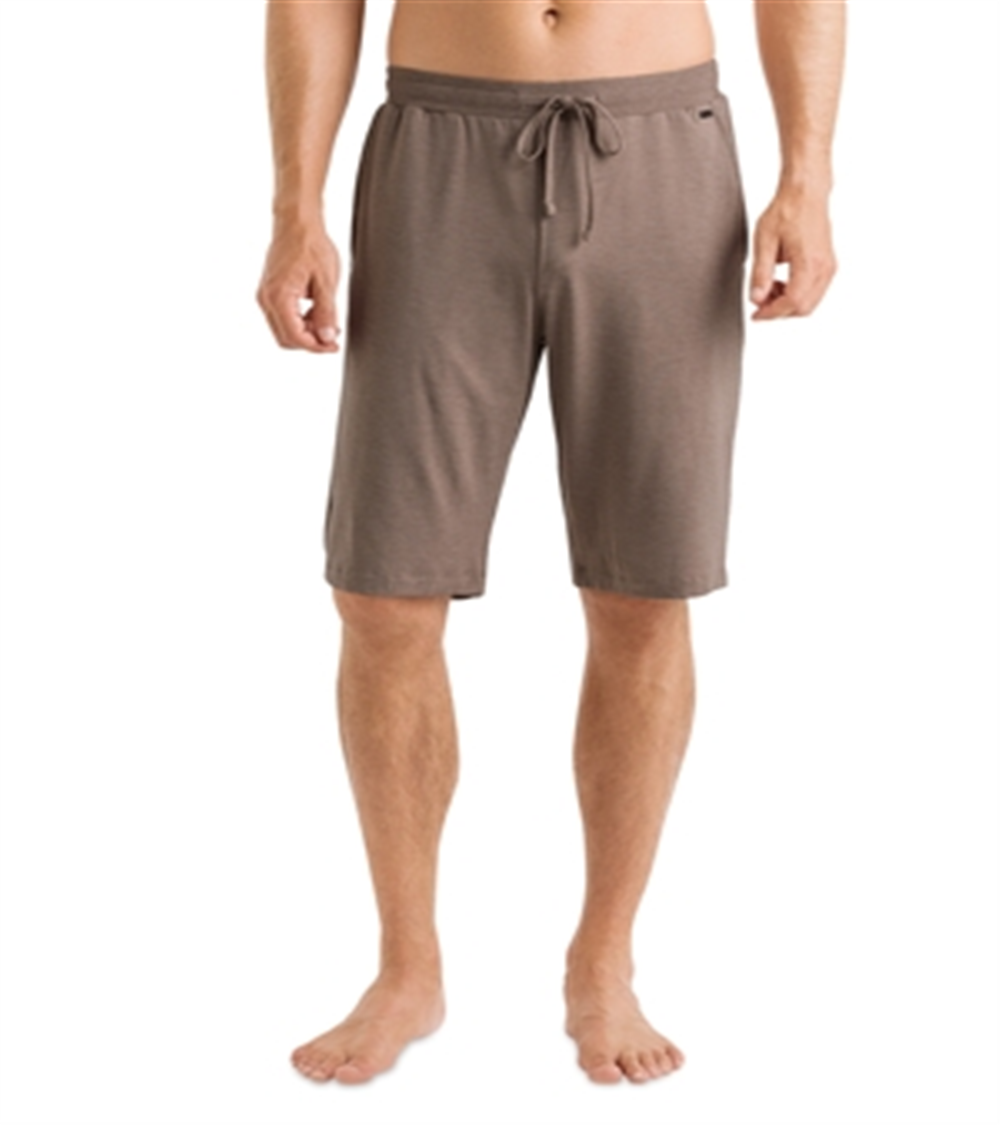 Shorts casuais com cordão masculino Hanro marrom tamanho grande