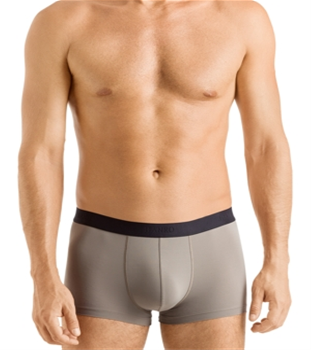 Cueca Boxer Masculina Hanro Micro Touch Cinza Tamanho P