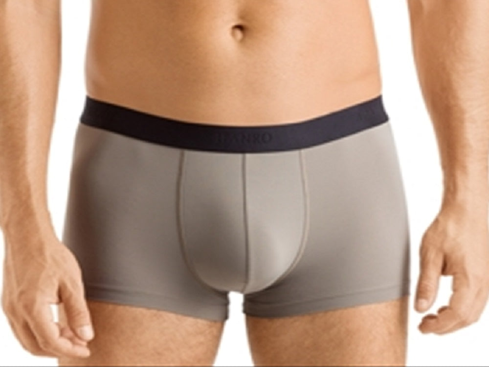 Cueca Boxer Masculina Hanro Micro Touch Cinza Tamanho P