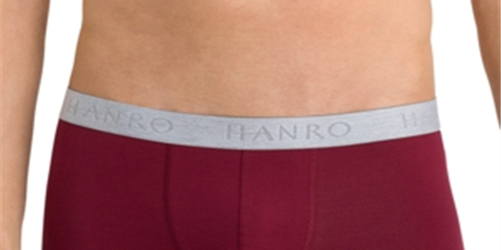 Cuecas boxer Hanro Essentials Cotton Stretch para homem, pacote com 2, tamanho grande, vermelho