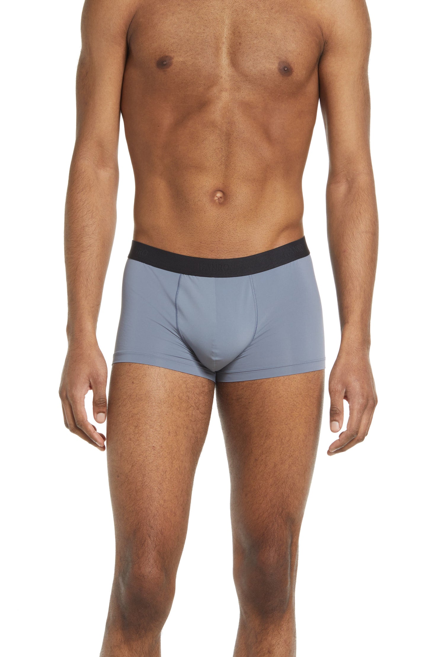 Cueca Boxer Masculina Hanro Micro Touch Azul Tamanho P