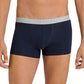 Pacote com 2 cuecas boxer Hanro Cotton Essentials masculinas, azul, tamanho pequeno