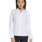 Camisa feminina Calvin Klein de malha com botões, branca, tamanho GG