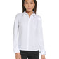 Camisa feminina Calvin Klein de malha com botões, branca, tamanho GG