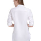 Túnica Calvin Klein Feminina com Botões e Manga Longa, Branca, Tamanho P