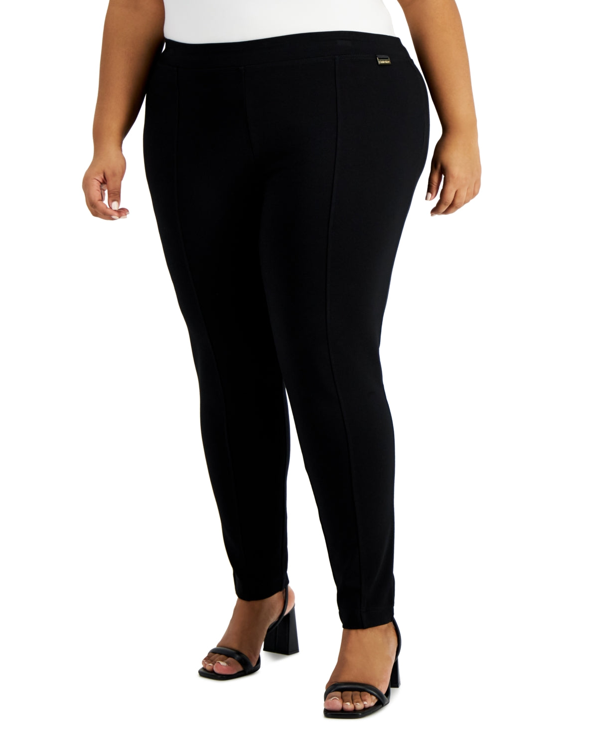 Calça Skinny de Compressão Feminina Calvin Klein Preta