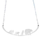 Close 2 Ur Heart - Women's Mother Bear With 3 Cubs Stainless Steel Necklace