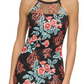 Vestido justo feminino GUESS em malha bordada, preto, tamanho 0