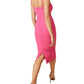 Vestido midi justo GUESS Scuba feminino rosa tamanho 10