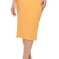 Vestido midi feminino GUESS sem mangas, de malha texturizada, com recorte lateral, laranja, tamanho 10