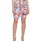 Vestido feminino GUESS com estampa floral e babados, roxo, tamanho 16