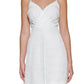Vestido midi de renda feminino GUESS, branco, tamanho 12