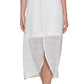 Vestido midi de renda feminino GUESS, branco, tamanho 12