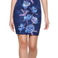 Vestido justo floral bordado GUESS feminino azul tamanho 8