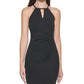 Vestido justo de crepe estilo Keyhole Scuba da GUESS, preto, tamanho 6