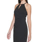 Vestido justo de crepe estilo Keyhole Scuba da GUESS, preto, tamanho 6