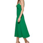 Vestido midi feminino GUESS com nó frontal, verde, tamanho 8
