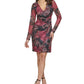 Vestido tubinho de renda estampado feminino GUESS, preto, tamanho 4