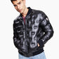 Jaqueta bomber masculina GUESS Stamp Quilt Puffer preta tamanho médio