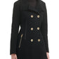 GUESS Casaco Walker Trespassado Feminino Preto Tamanho P