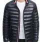 Jaqueta acolchoada dobrável masculina Tommy Hilfiger, preta, tamanho grande