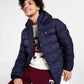 Jaqueta acolchoada masculina Tommy Hilfiger azul marinho tamanho GG