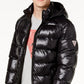 Casaco masculino com capuz GUESS, preto, tamanho médio