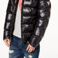 Casaco masculino com capuz GUESS, preto, tamanho médio