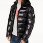 Casaco masculino com capuz GUESS, preto, tamanho médio