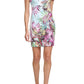 Vestido tubinho estampado ombro a ombro GUESS feminino rosa tamanho 4