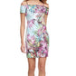 Vestido tubinho estampado ombro a ombro GUESS feminino rosa tamanho 4