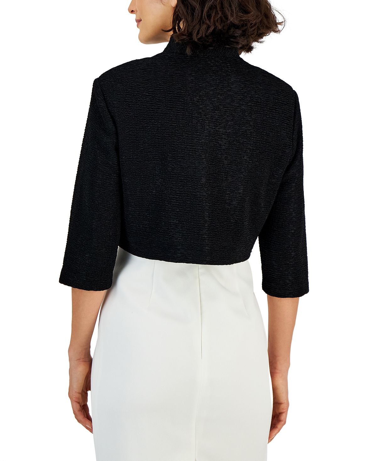 Jaqueta Bolero Feminina Connected Preta Tamanho Médio