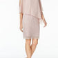 Vestido Capelet Bainha Feminino Connected Rosa Tamanho 14