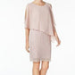 Vestido Capelet Bainha Feminino Connected Rosa Tamanho 14
