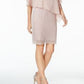 Vestido Capelet Bainha Feminino Connected Rosa Tamanho 14